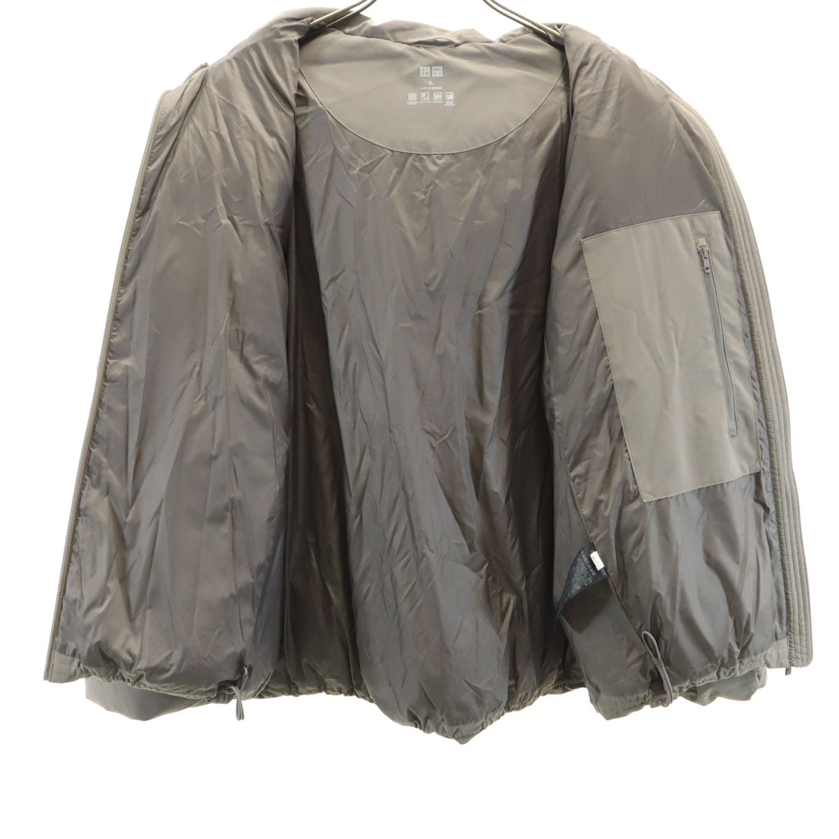 UNIQLO ユニクロ シームレス ダウンパーカー XL グレージュ レディース