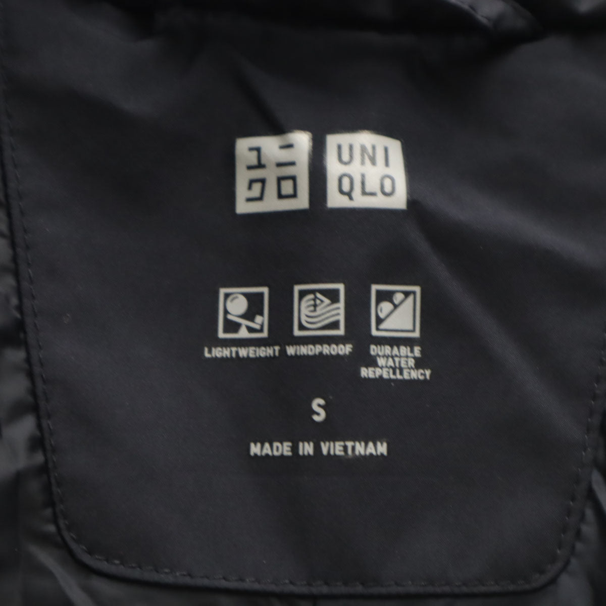 UNIQLO ユニクロ シームレス ダウンパーカー S 濃紺 3Dカット メンズ