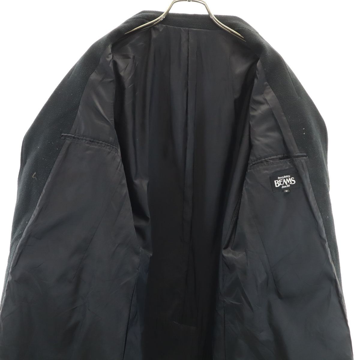 BEAMS ビームス チェスターコート M ブラック系 メンズ