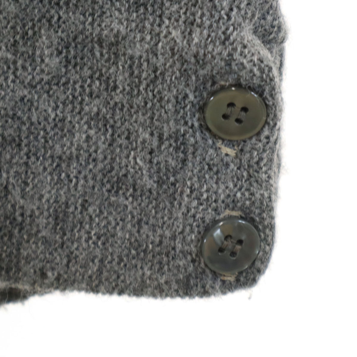 Virgin Orlon Acrylic 70s ヴィンテージ 長袖 ニットカーディガン グレー メンズ