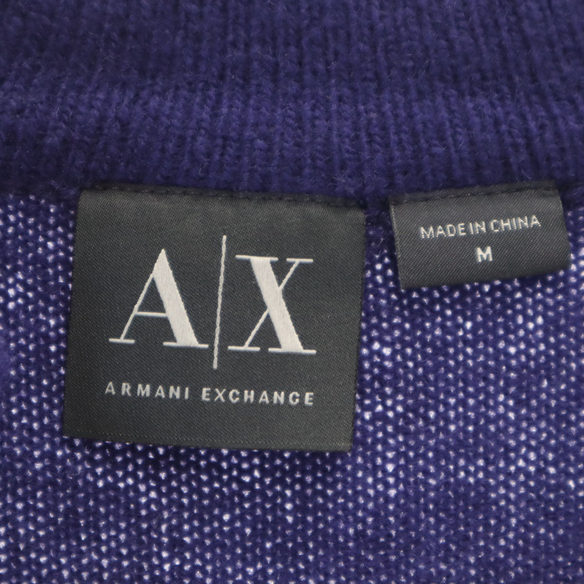 ARMANI EXCHANGE アルマーニエクスチェンジ 長袖 ニット M パープル系 レディース