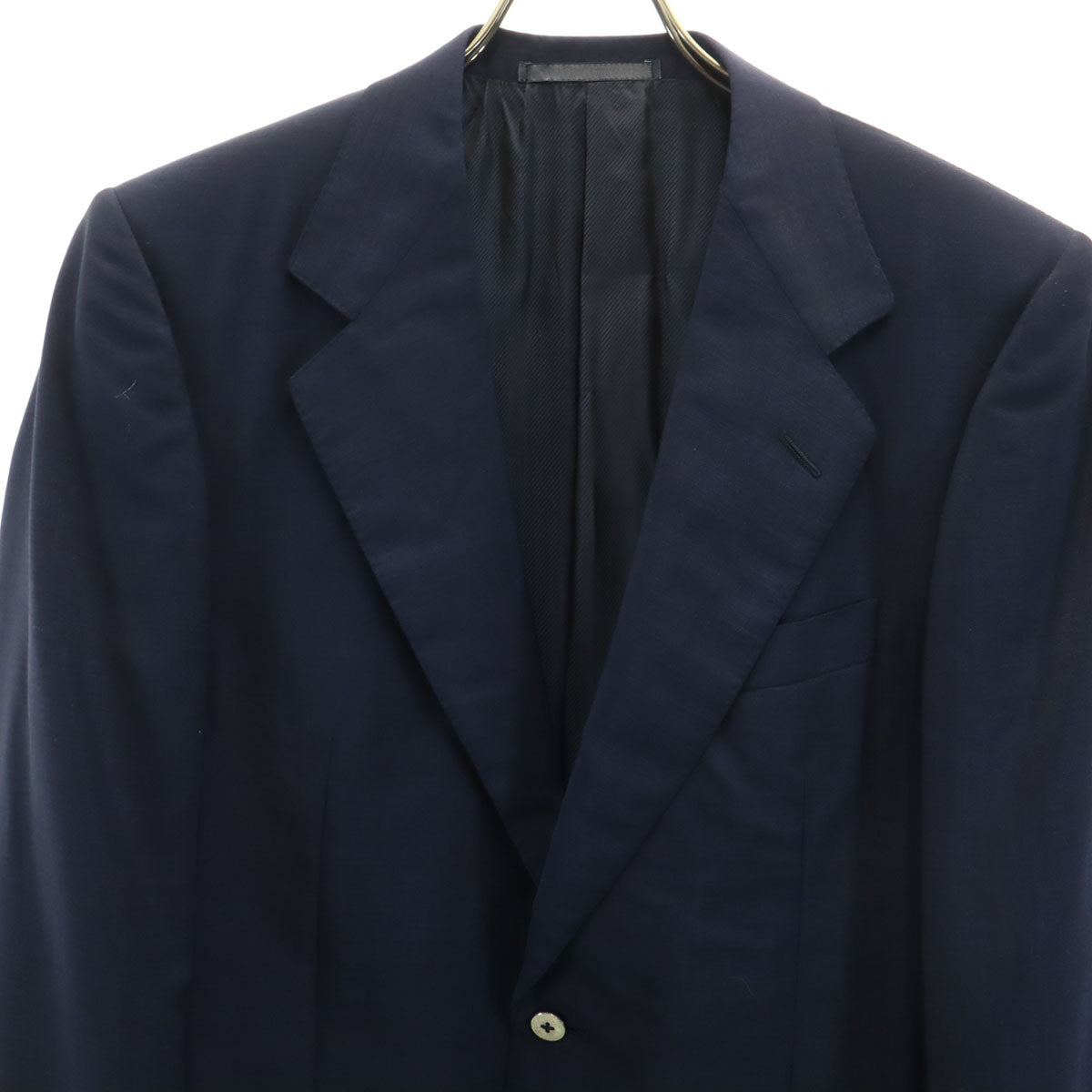 Ermenegildo Zegna エルメネジルドゼニア イタリア製 テーラードジャケット 46 ネイビー メンズ