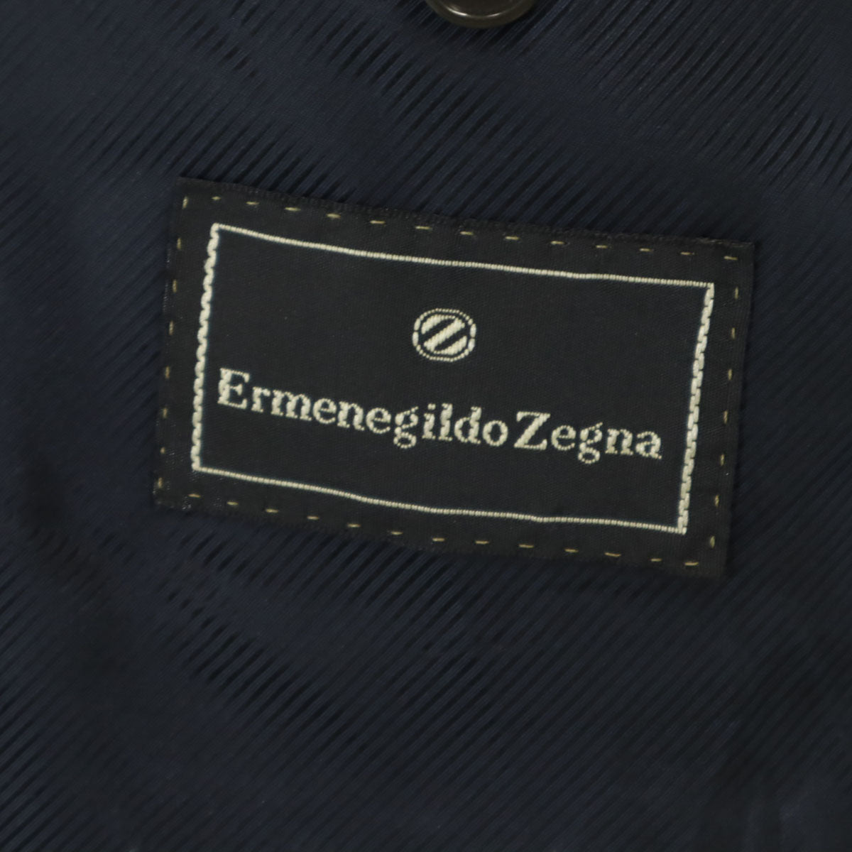 Ermenegildo Zegna エルメネジルドゼニア イタリア製 テーラードジャケット 46 ネイビー メンズ