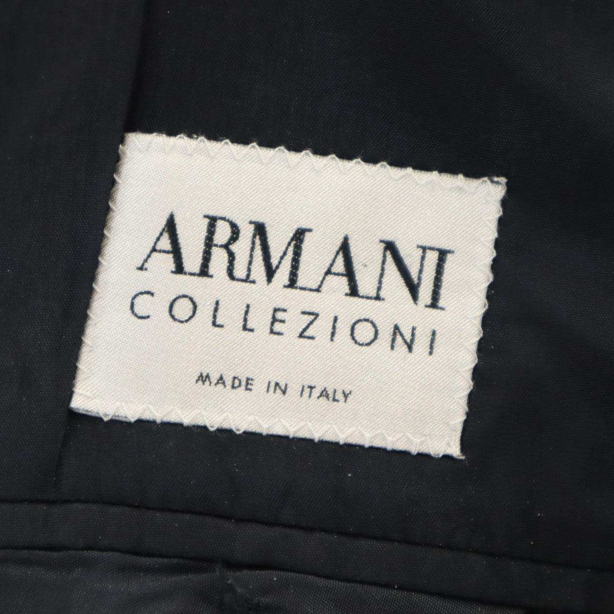 ARMANI COLLEZIONI アルマーニ コレツィオーニ イタリア製 テーラードジャケット 48 ネイビー系 レディース