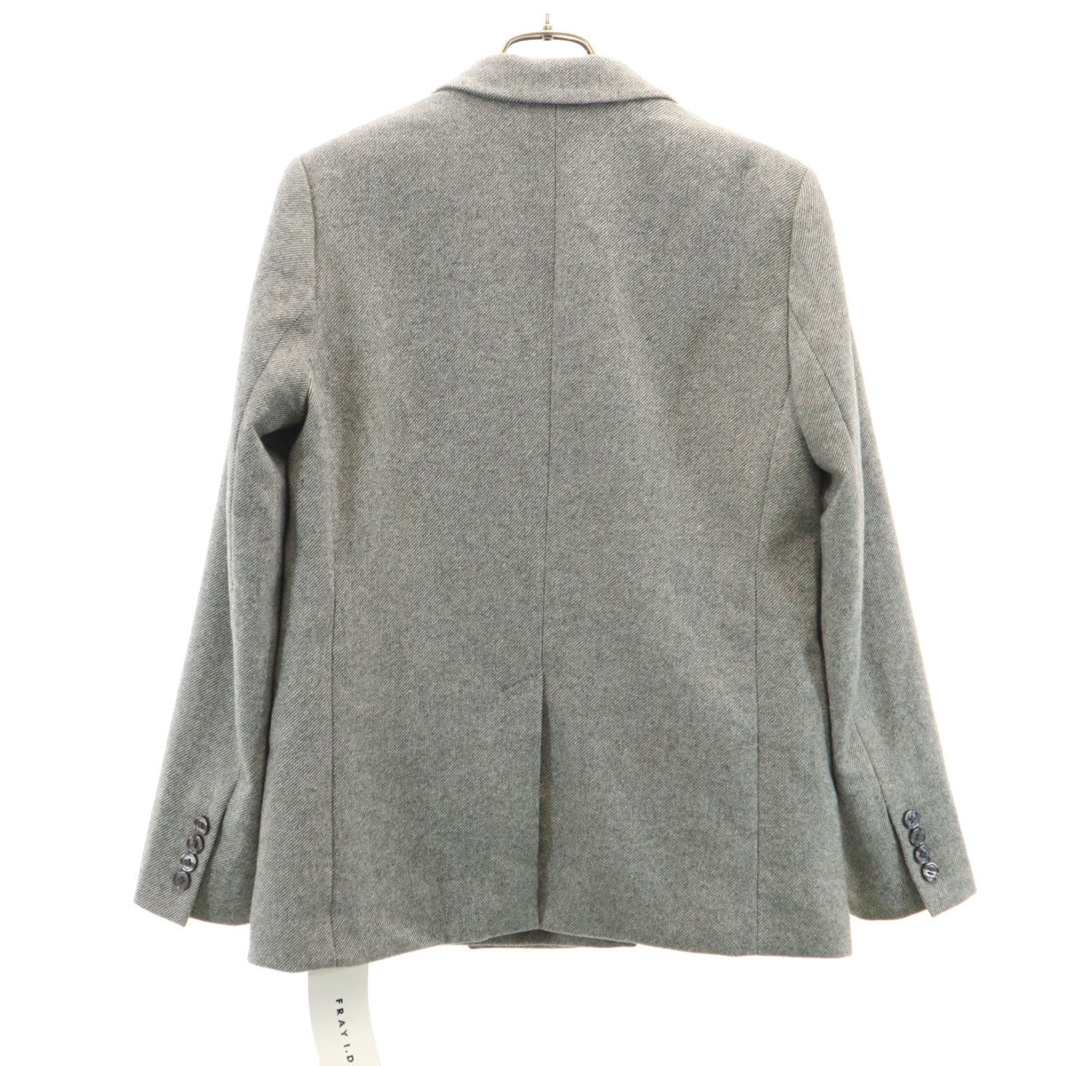 未使用 FRAY I.D フレイアイディー ウールブレンド テーラードジャケット 1 グレー レディース