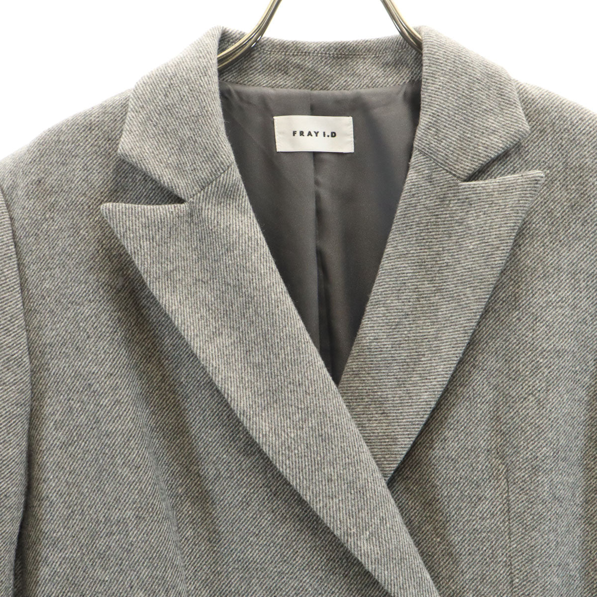 未使用 FRAY I.D フレイアイディー ウールブレンド テーラードジャケット 1 グレー レディース