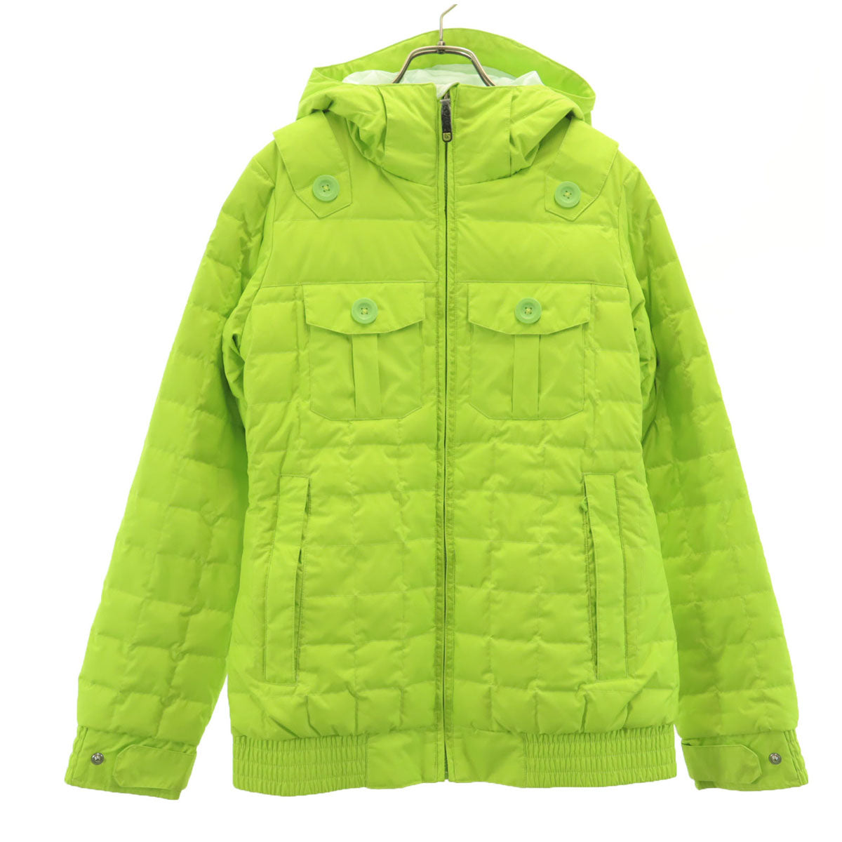 BURTON バートン スノーボード ダウンコート S ライムグリーン レディース