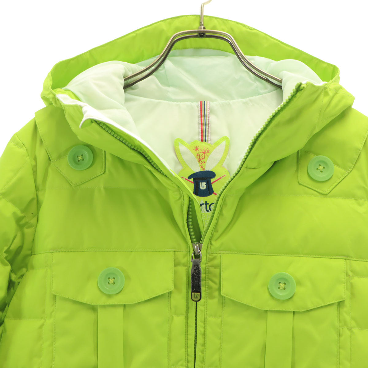 BURTON バートン スノーボード ダウンコート S ライムグリーン レディース