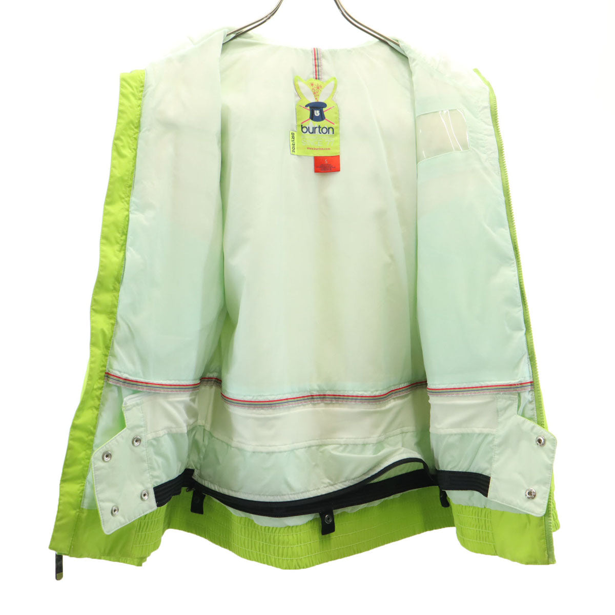 BURTON バートン スノーボード ダウンコート S ライムグリーン レディース