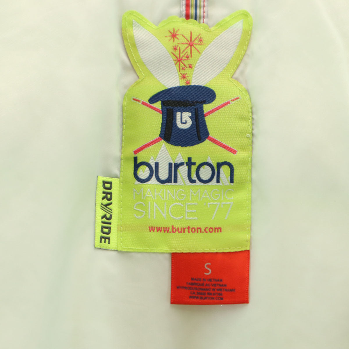 BURTON バートン スノーボード ダウンコート S ライムグリーン レディース