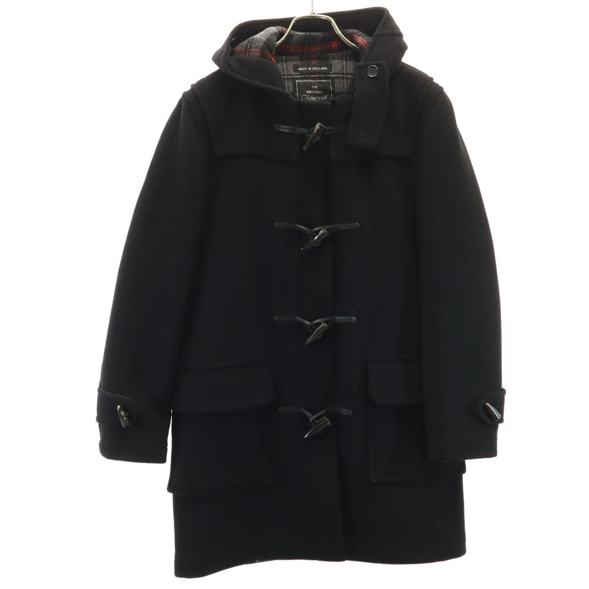 美品 Gloverall グローバーオール イングランド製 ダッフルコート M ブラック メンズ