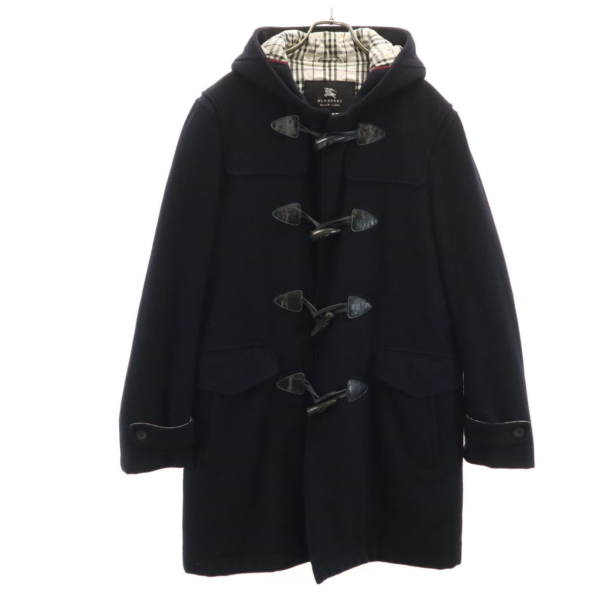 BURBERRY BLACK LABEL バーバリーブラックレーベル ダッフルコート L ネイビー系 三陽商会 メンズ