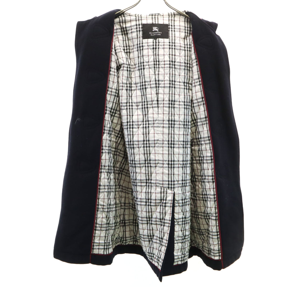 BURBERRY BLACK LABEL バーバリーブラックレーベル ダッフルコート L ネイビー系 三陽商会 メンズ