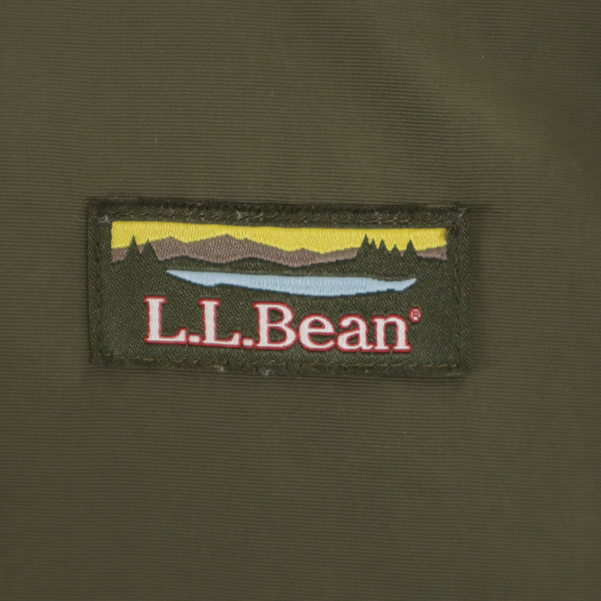 美品 L.L.Bean エルエルビーン ハーフジップ ダウンジャケット M カーキ メンズ