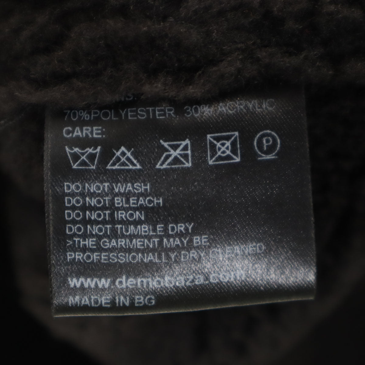 美品 DEMOBAZA デモバザ ジャケット S ブラック レディース