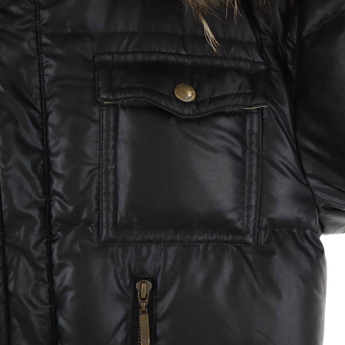 BURBERRY BLACK LABEL バーバリーブラックレーベル ダウンジャケット M ブラック 三陽商会 メンズ