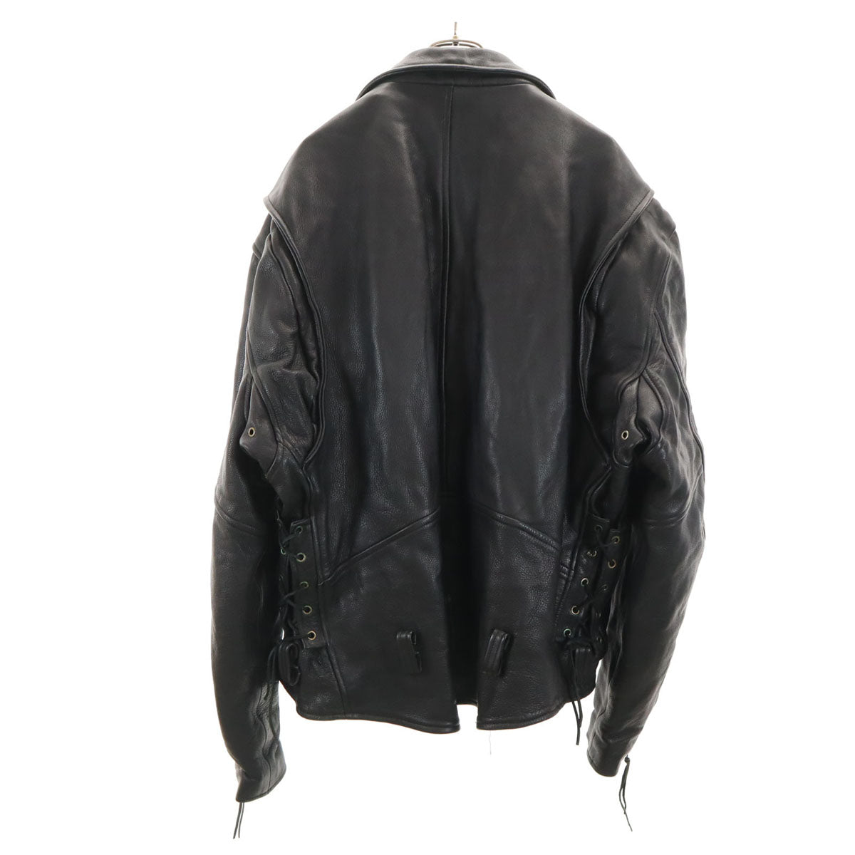 BARNEY'S LEATHER バーニーズレザー ライダースジャケット 54 ブラック系 ライナー メンズ