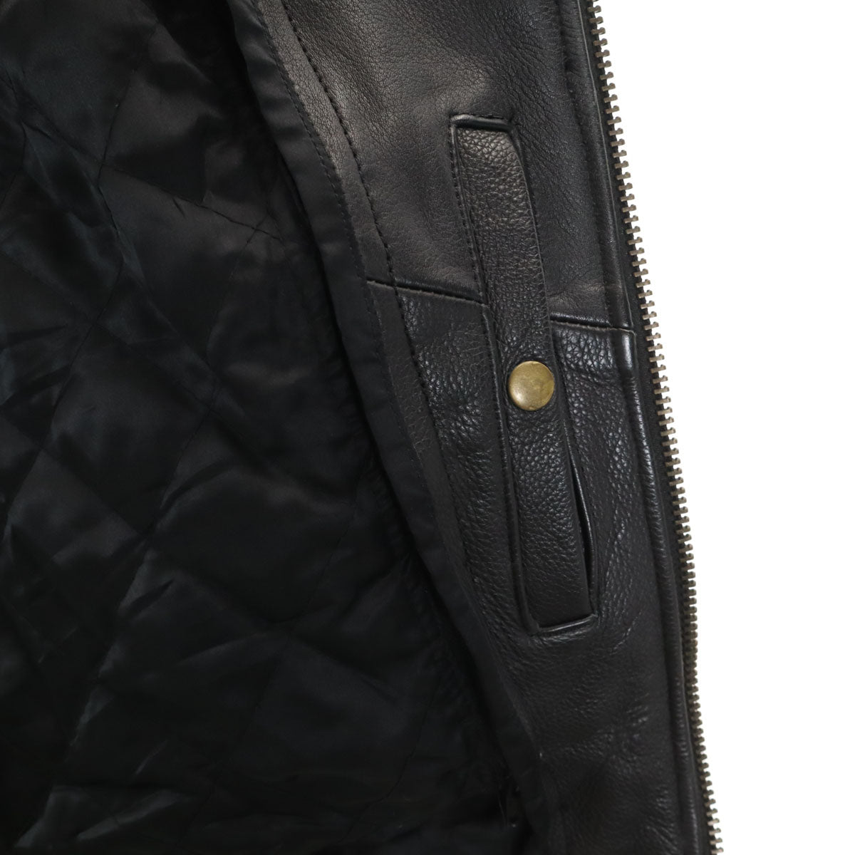 BARNEY'S LEATHER バーニーズレザー ライダースジャケット 54 ブラック系 ライナー メンズ