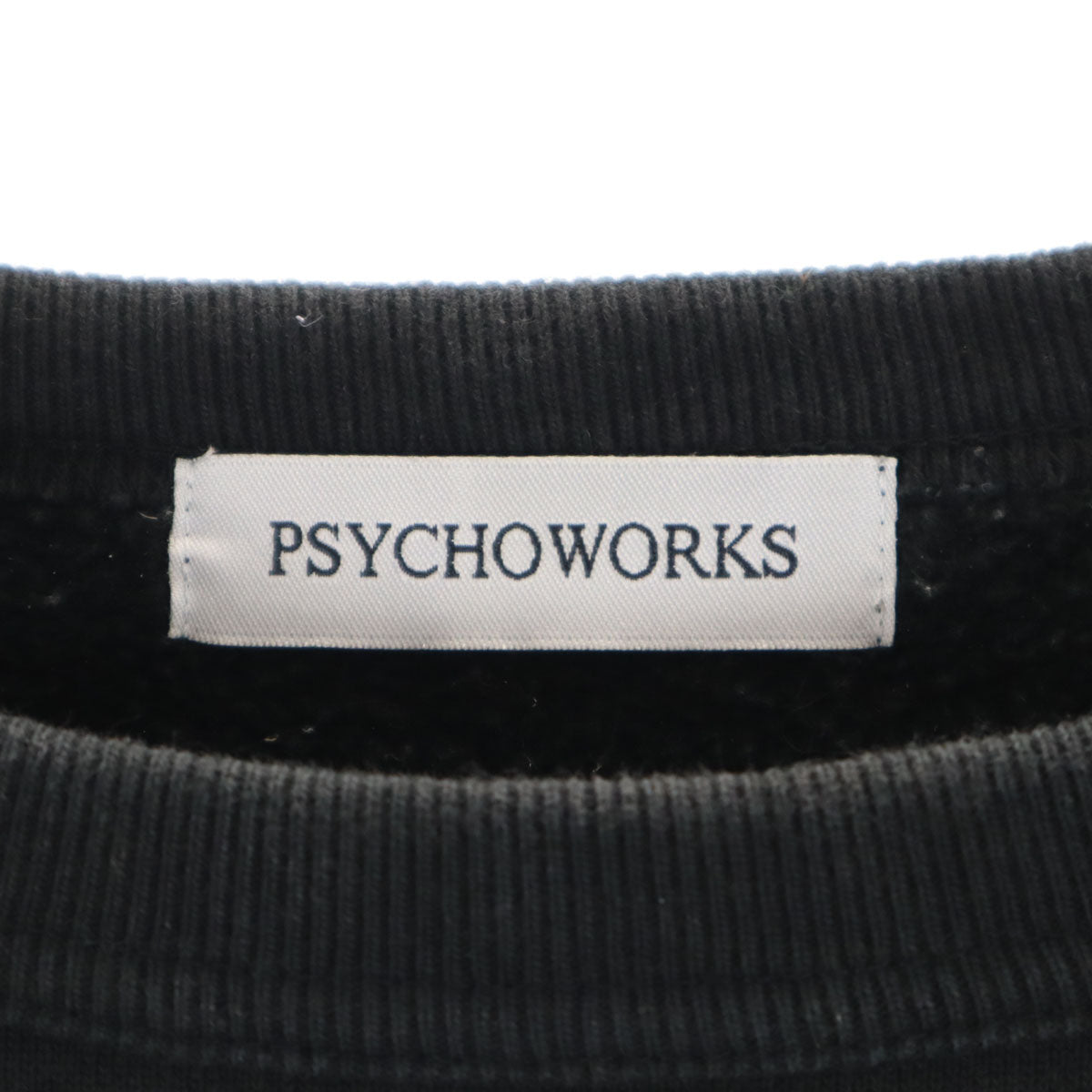 PSYCHOWORKS サイコワークス ラビット 長袖 スウェット トレーナー ブラック ユニセックス メンズ