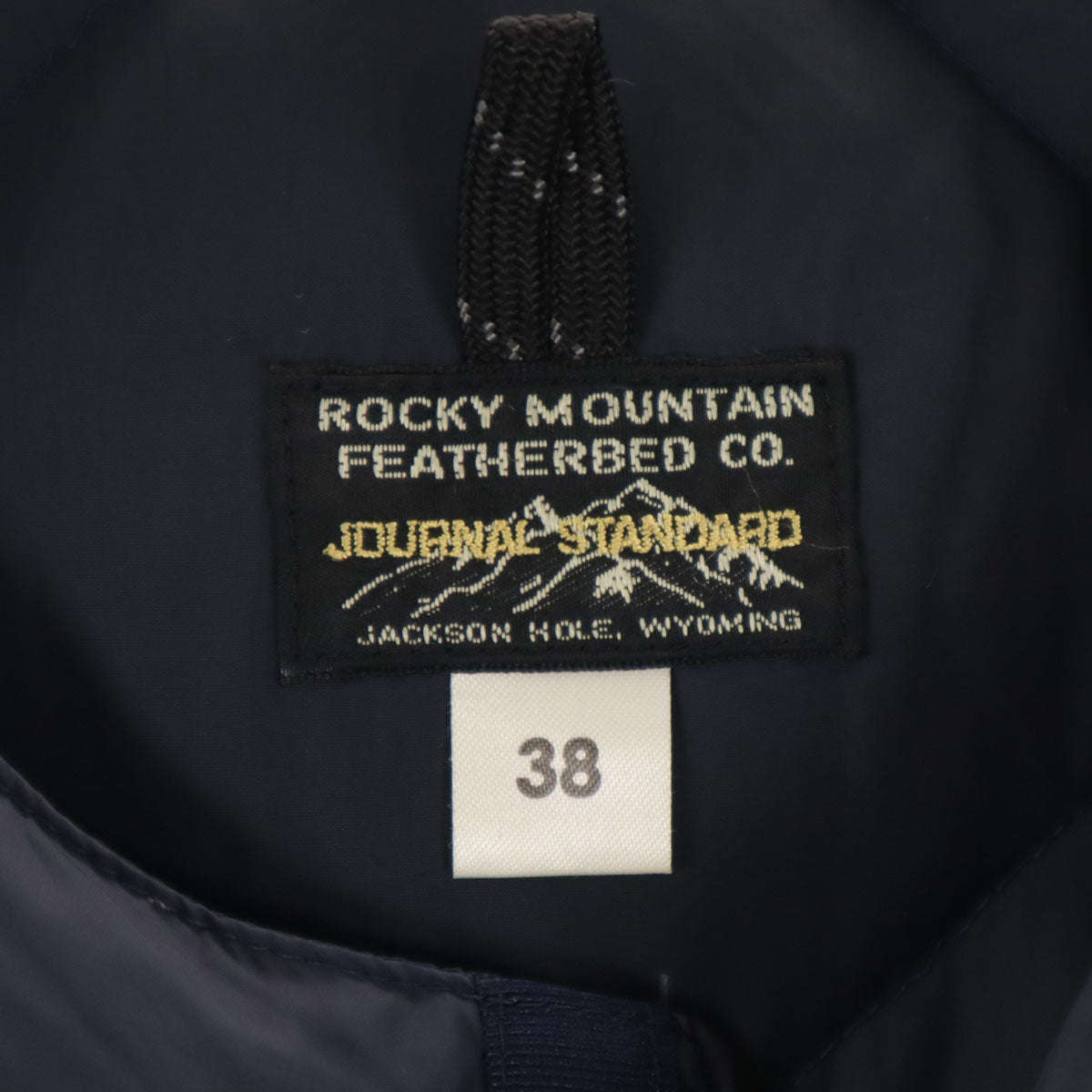 Rocky Mountain FeatherBed ロッキーマウンテンフェザーベッド ジャーナルスタンダード JOURNAL STANDARD 日本製 ダウンベスト 38 ネイビー メンズ