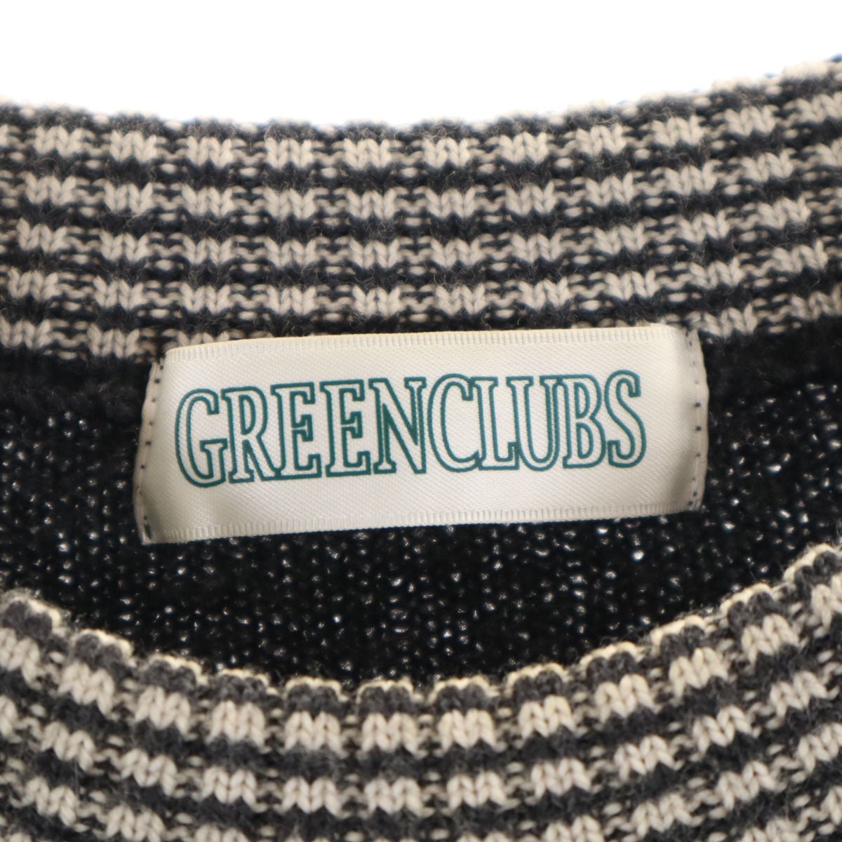 GREENCLUBS グリーンクラブ 日本製 ウールブレンド ワーナーブラザーズ シルベスターアンドトゥイーティー 長袖 セーター グレー系 メンズ
