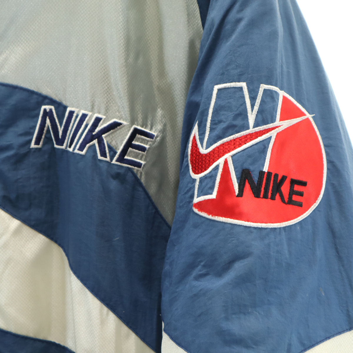 NIKE ナイキ 90s オールド バックロゴ 中綿ジャケット M/F 青紺 メンズ