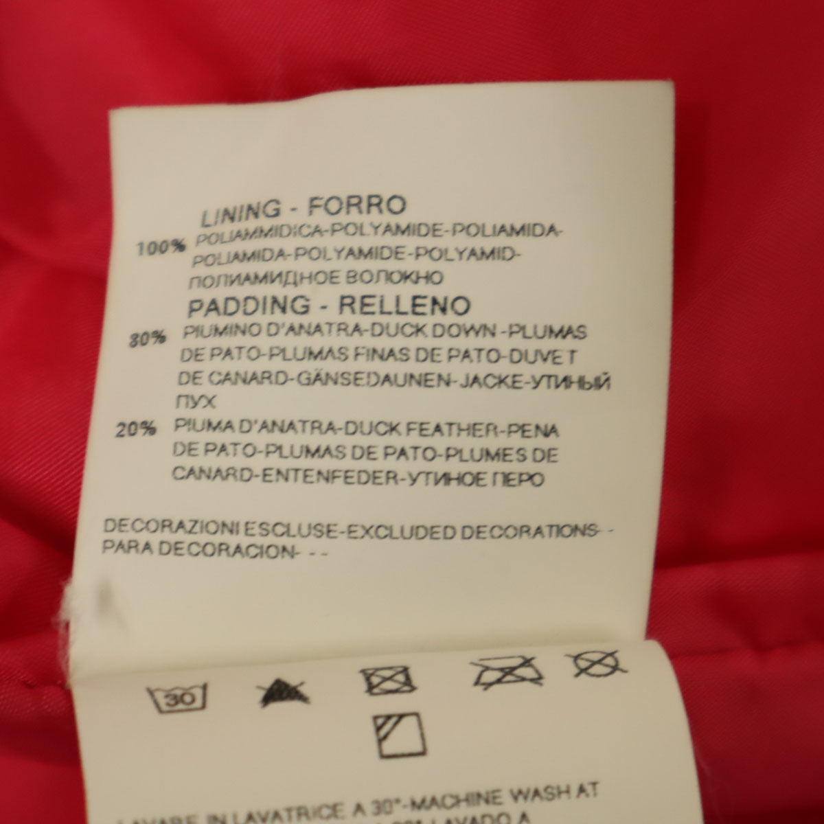 ARMANI JUNIOR アルマーニジュニア ダウンジャケット 8A ピンク キッズ