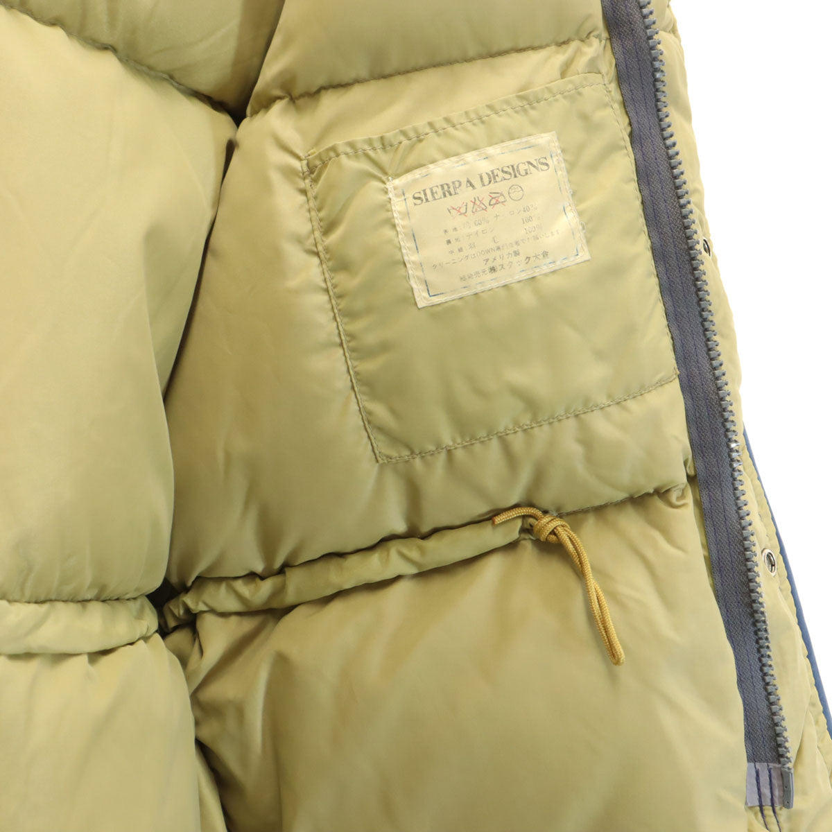 SIERRA DESIGNS シェラデザインズ 90s USA製 オールド 60/40クロス ダウンジャケット S ネイビー ロクヨンクロス メンズ
