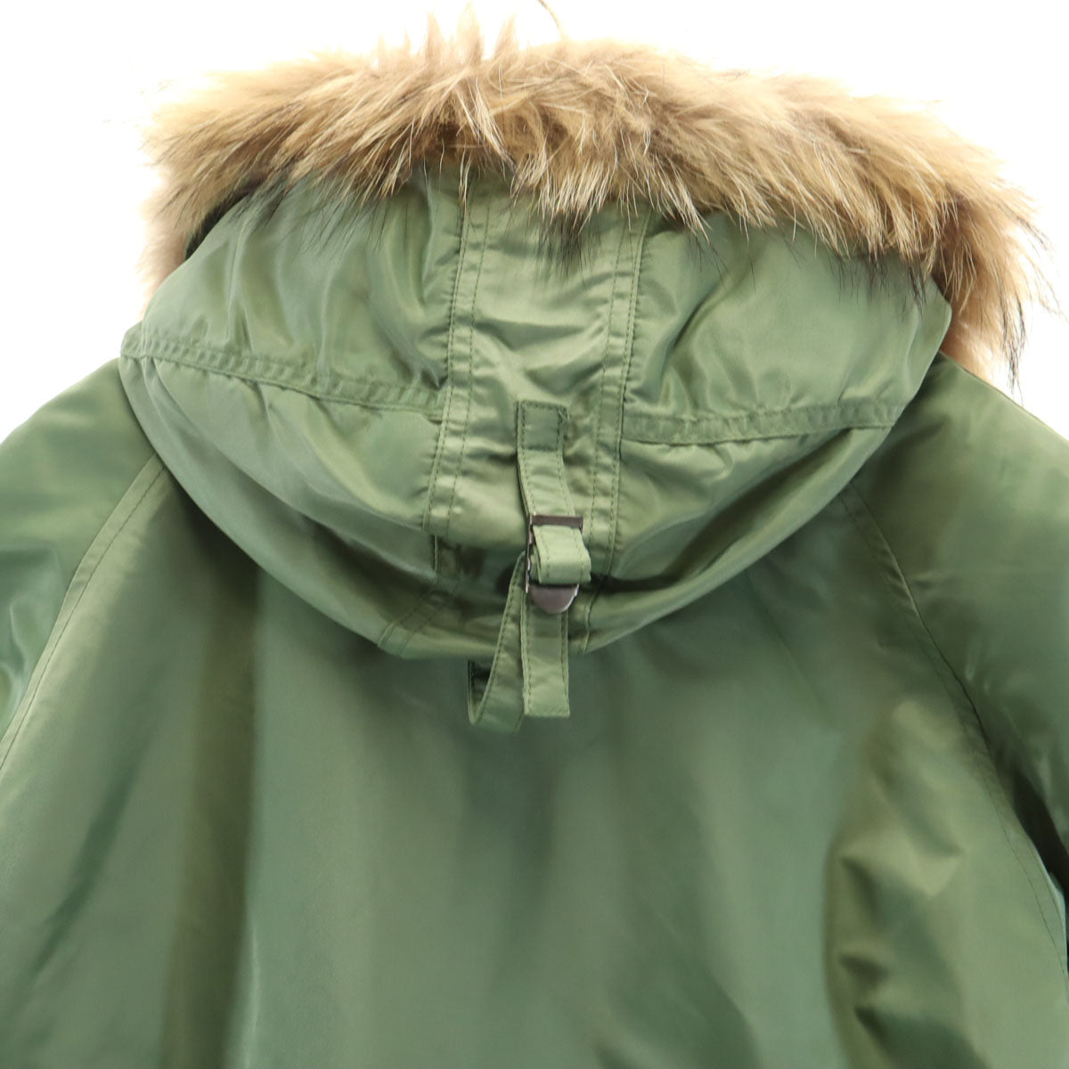 未使用 AVIREX アヴィレックス N-3B フライトジャケット S オリーブ 中綿 ラクーンファー付き メンズ