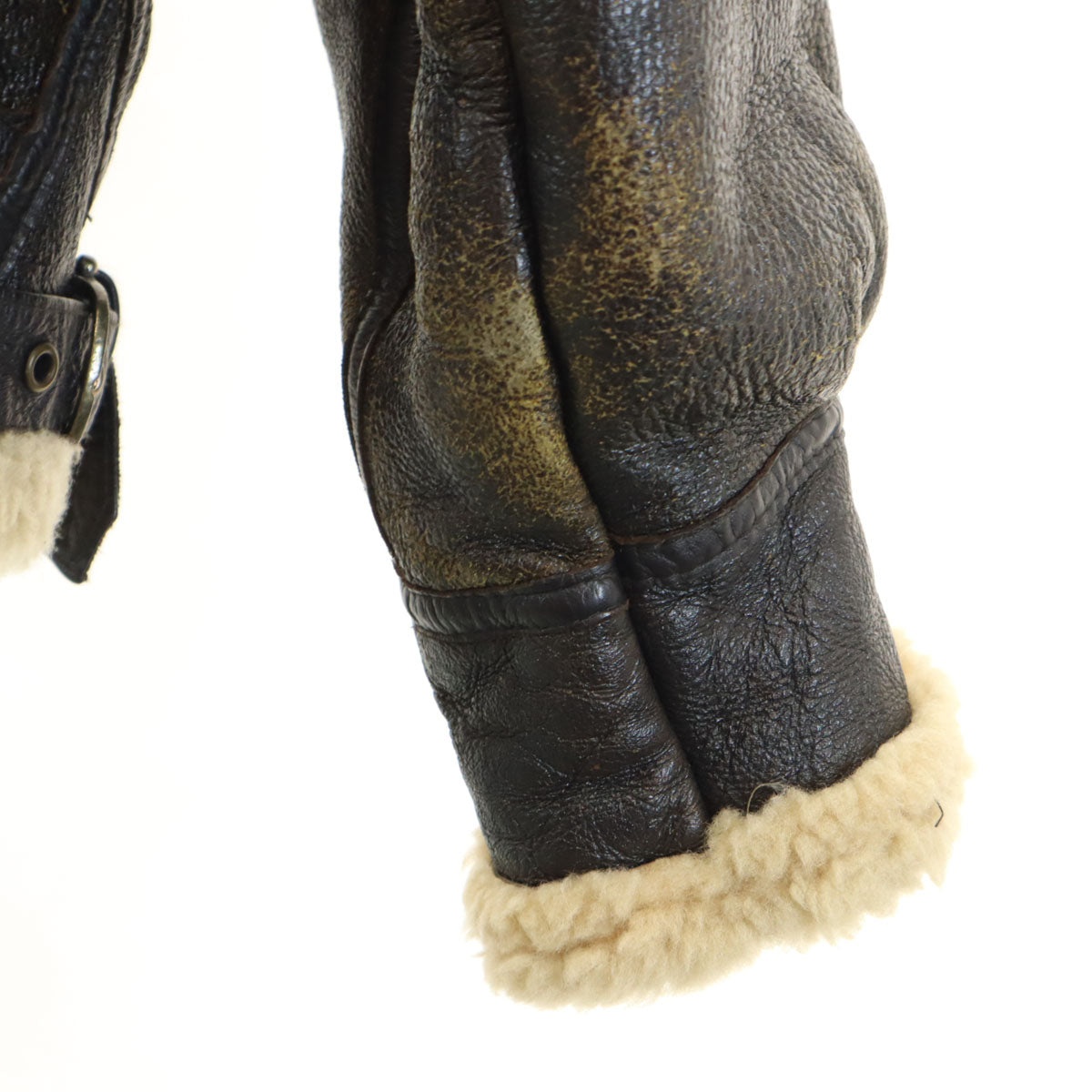 HIGHLAND20002000 ハイランド B-3タイプ 羊革 レザー ムートンジャケット L ブラウン ボマー メンズ