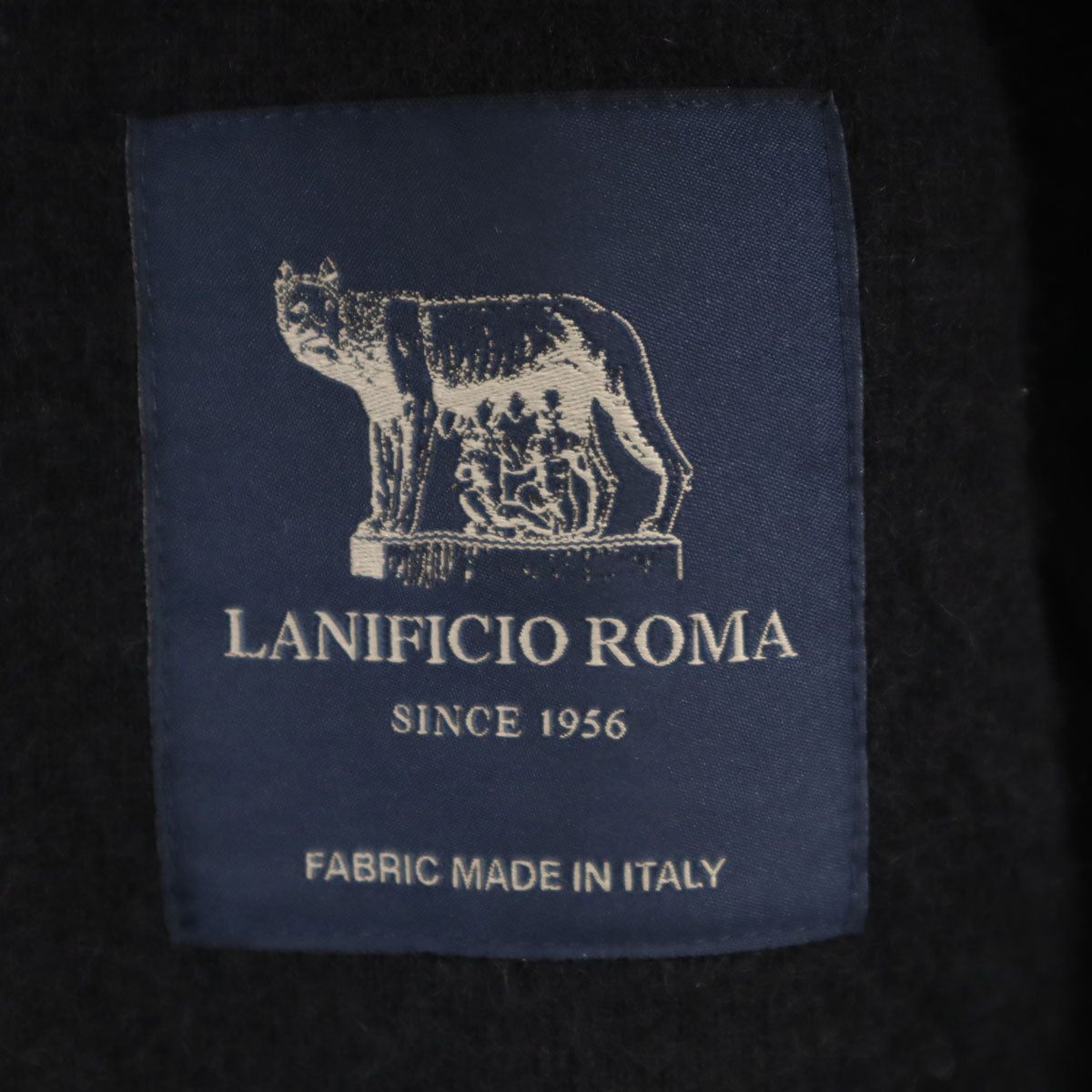 美品 MACKINTOSH LONDON マッキントッシュロンドン LANIFICIO ROMA社 スライバージャージー ブルゾン 38 ブラック ジャケット メンズ