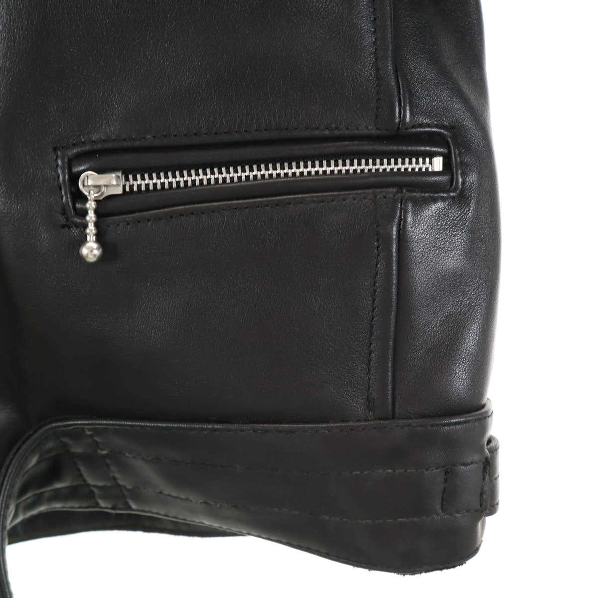 JACKROSE VINTAGE ジャックローズ ヴィンテージ COLLARS カラーズ コラボ 武装戦線 T.F.O.A 牛革レザー ダブルライダースジャケット 3 ブラック メンズ