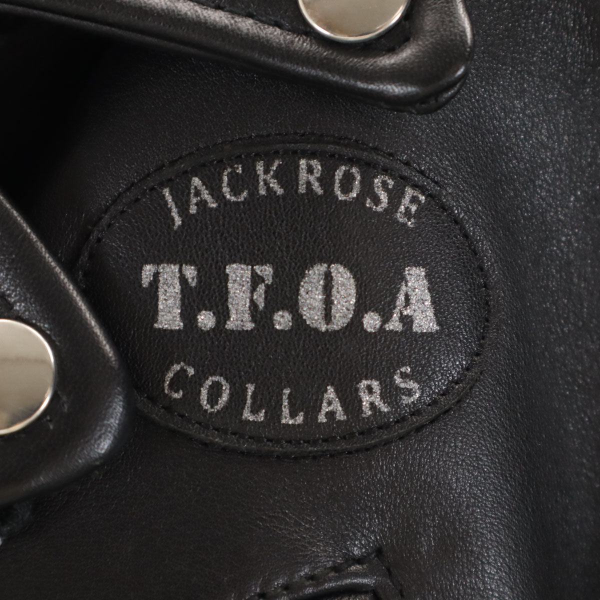 JACKROSE VINTAGE ジャックローズ ヴィンテージ COLLARS カラーズ コラボ 武装戦線 T.F.O.A 牛革レザー ダブルライダースジャケット 3 ブラック メンズ