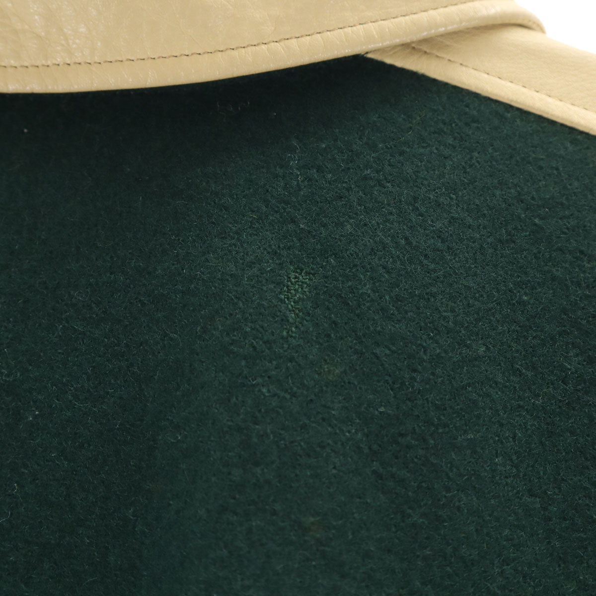 VAN JACKET ヴァンヂャケット レタードワッペン 牛革レザー切替 スタジャン BIG ONE 深緑 中綿 ジャケット メンズ