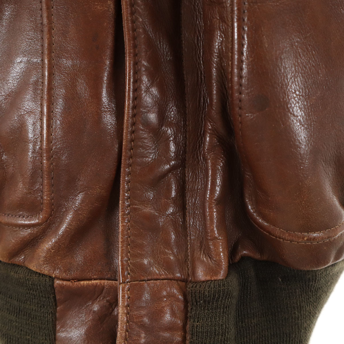 schott ショット 80s USA製 134SM ヴィンテージ A-2 レザー フライトジャケット 42 ブラウン ライナー付き メンズ