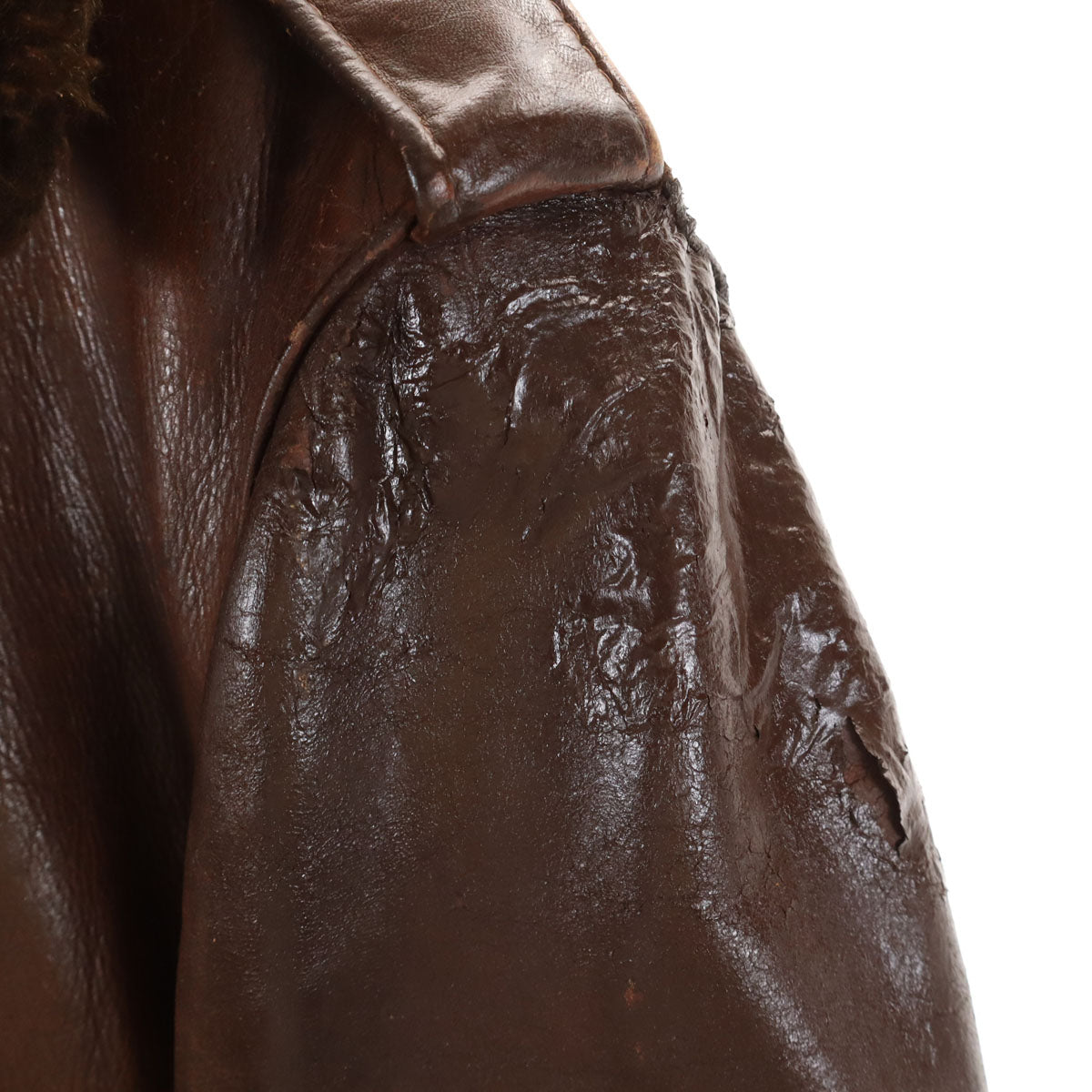 schott ショット 80s USA製 134SM ヴィンテージ A-2 レザー フライトジャケット 42 ブラウン ライナー付き メンズ