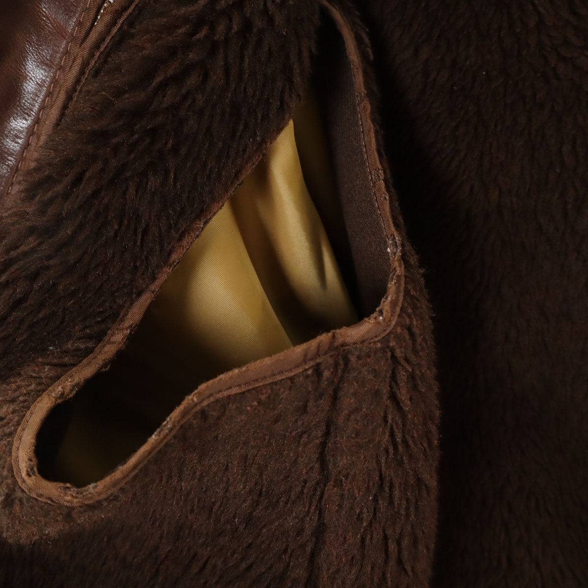 schott ショット 80s USA製 134SM ヴィンテージ A-2 レザー フライトジャケット 42 ブラウン ライナー付き メンズ