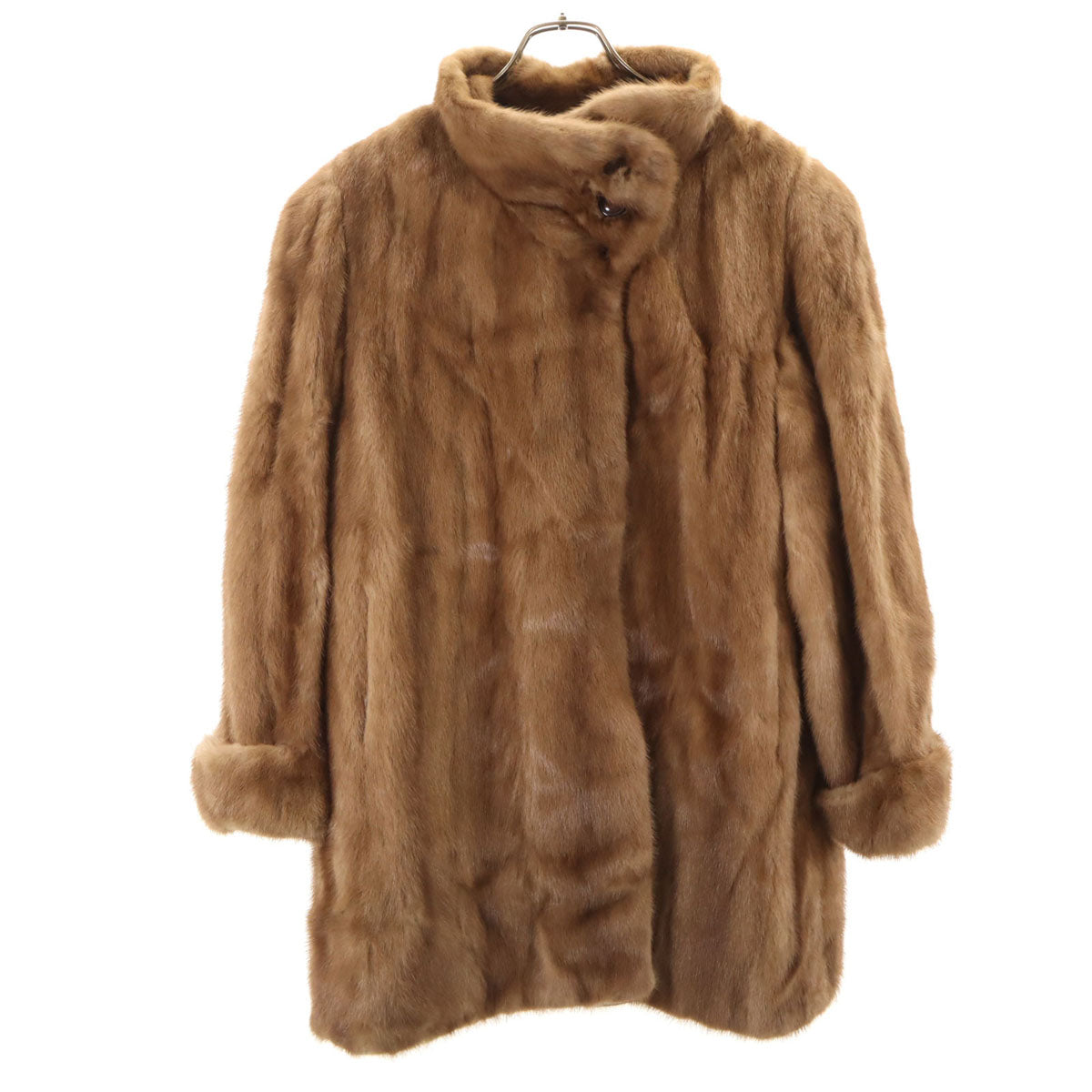 美品 SAGA MINK サガミンク 毛皮コート F ブラウン レディース