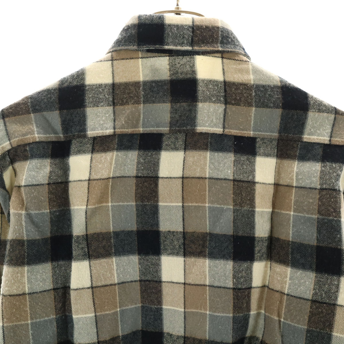 COUNTRY Squire byBlock 80s ヴィンテージ チェック 長袖 シャツ グレー系 メンズ