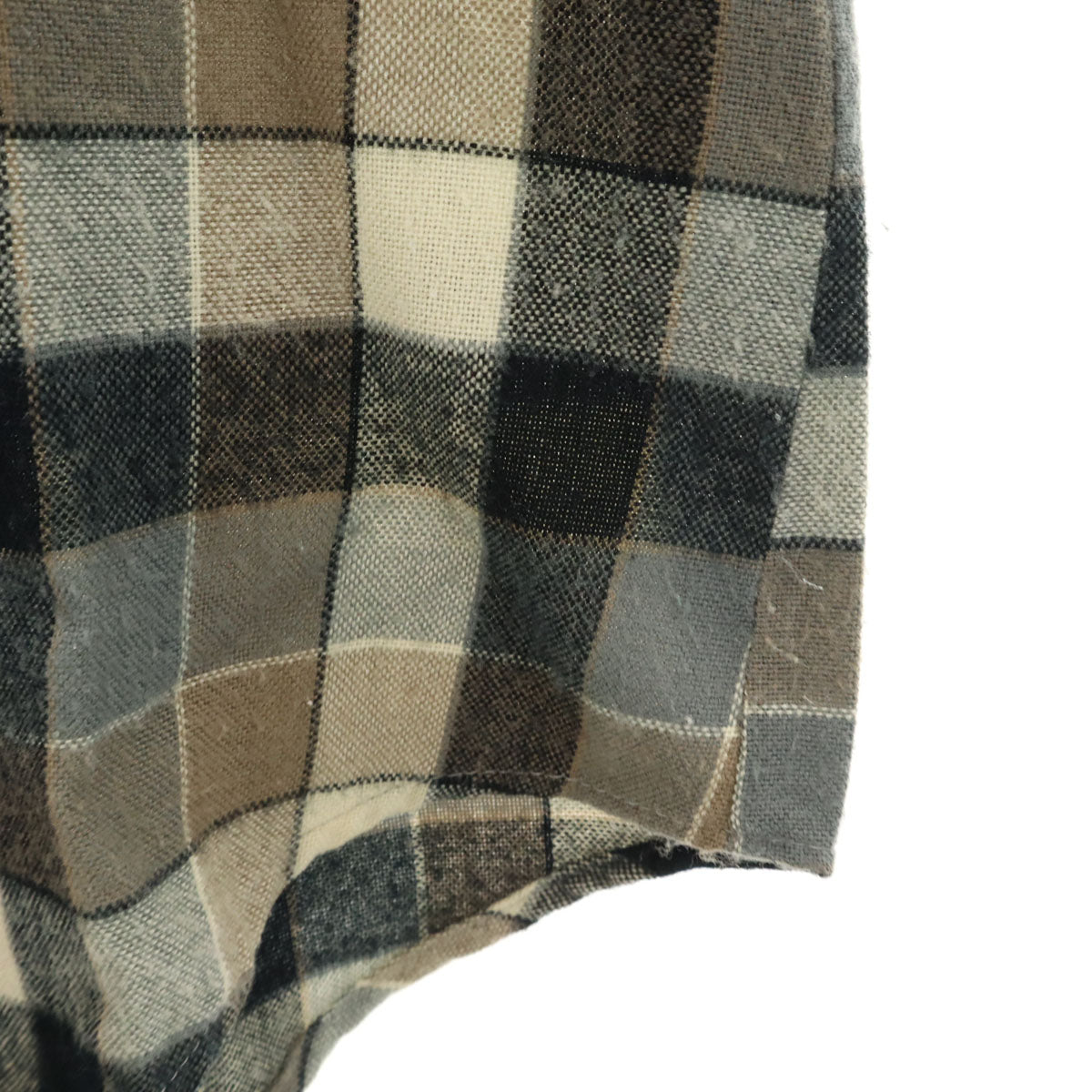 COUNTRY Squire byBlock 80s ヴィンテージ チェック 長袖 シャツ グレー系 メンズ