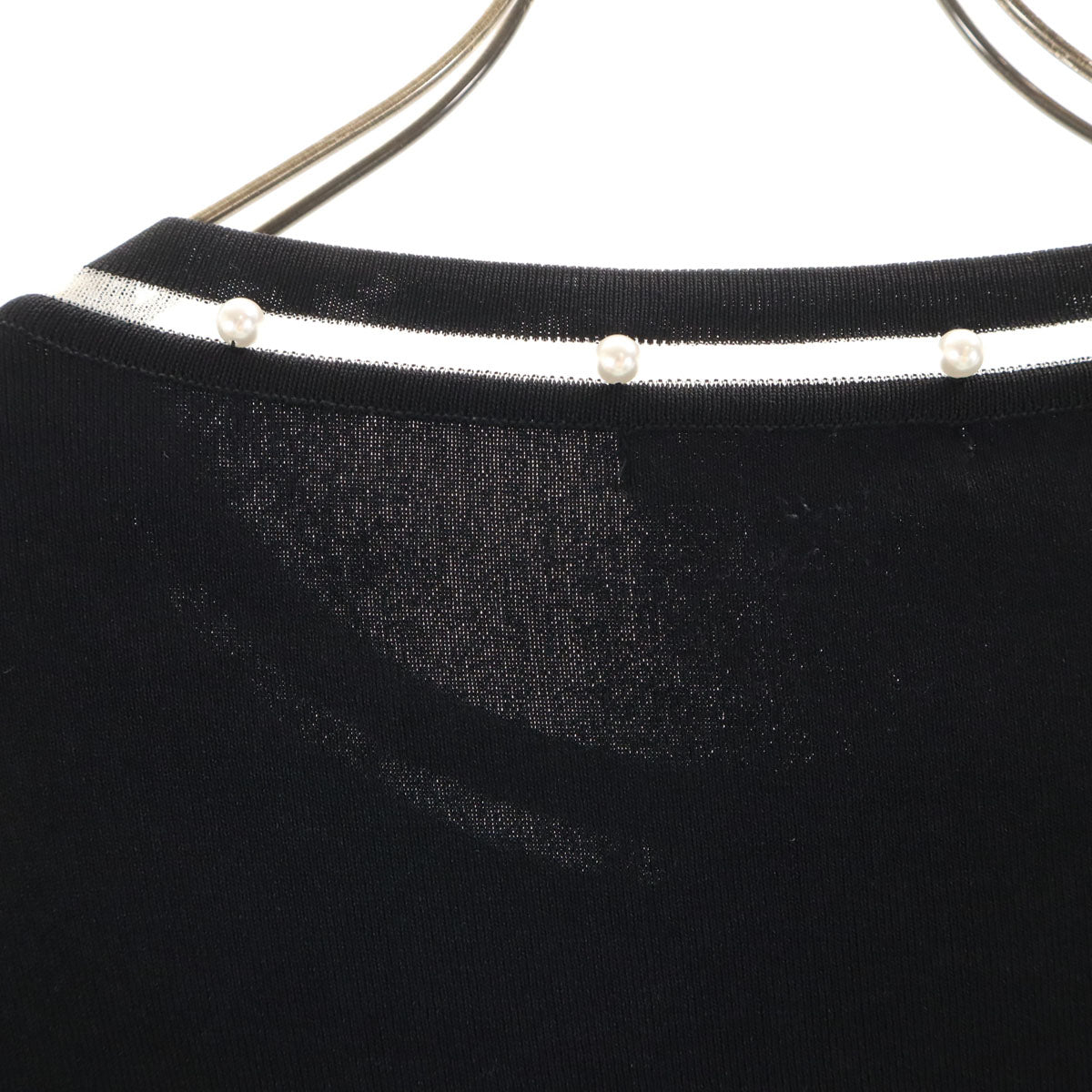 Rene ルネ 日本製 長袖 ジップアップ ニットカーディガン 38 ブラック レディース