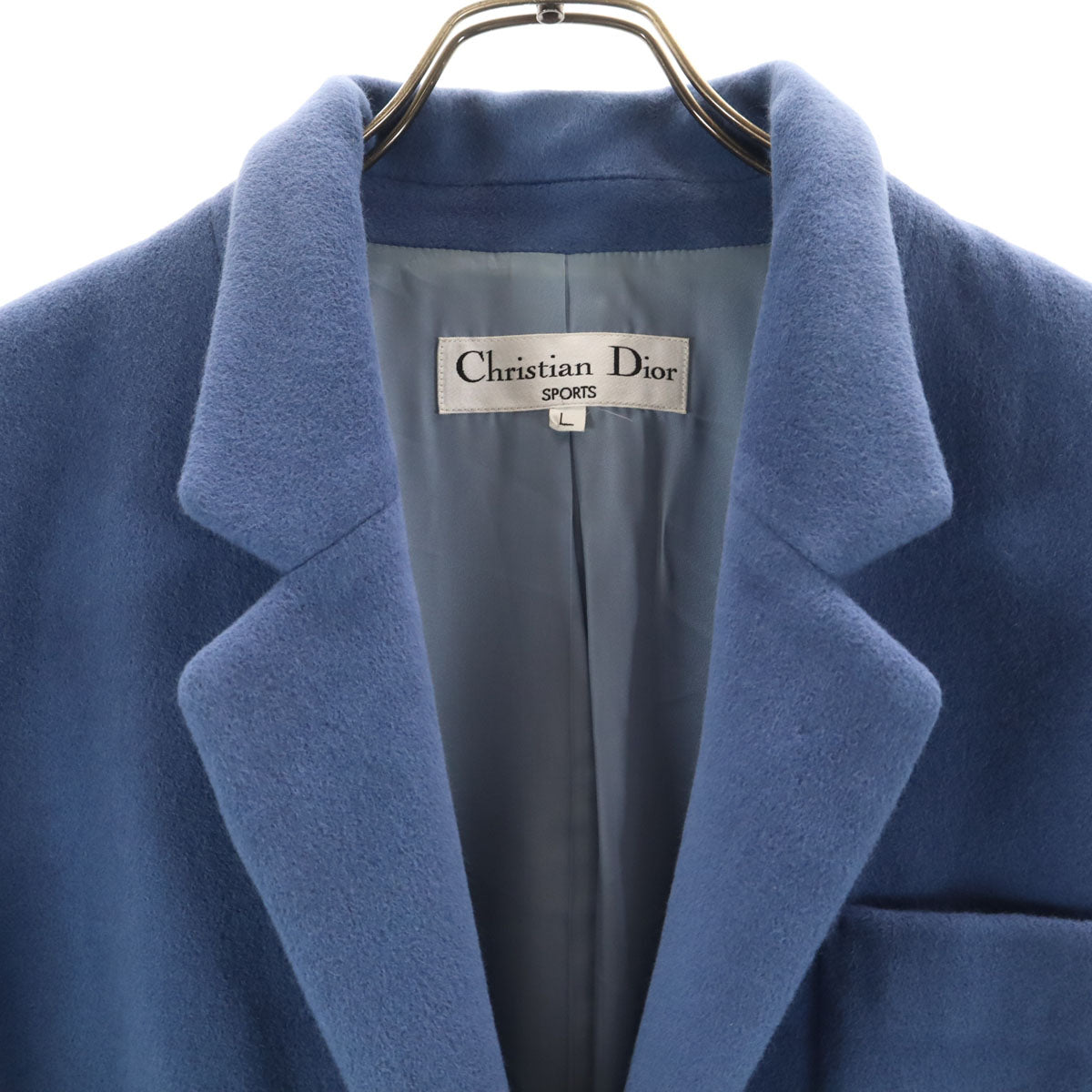 Christian Dior SPORTS クリスチャンディオール スポーツ 90s ウールブレンド オールド テーラードジャケット L ブルー系 レディース