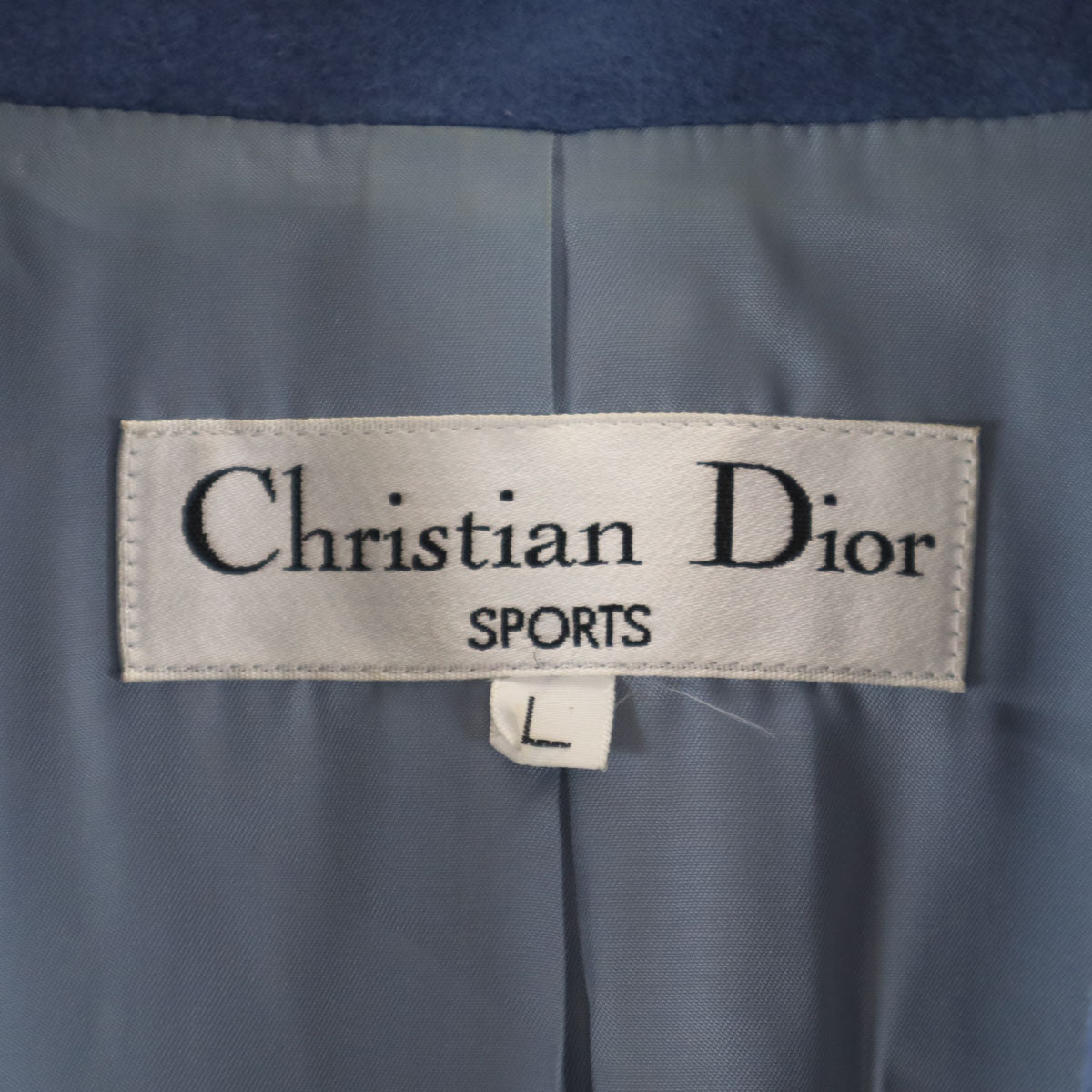 Christian Dior SPORTS クリスチャンディオール スポーツ 90s ウールブレンド オールド テーラードジャケット L ブルー系 レディース