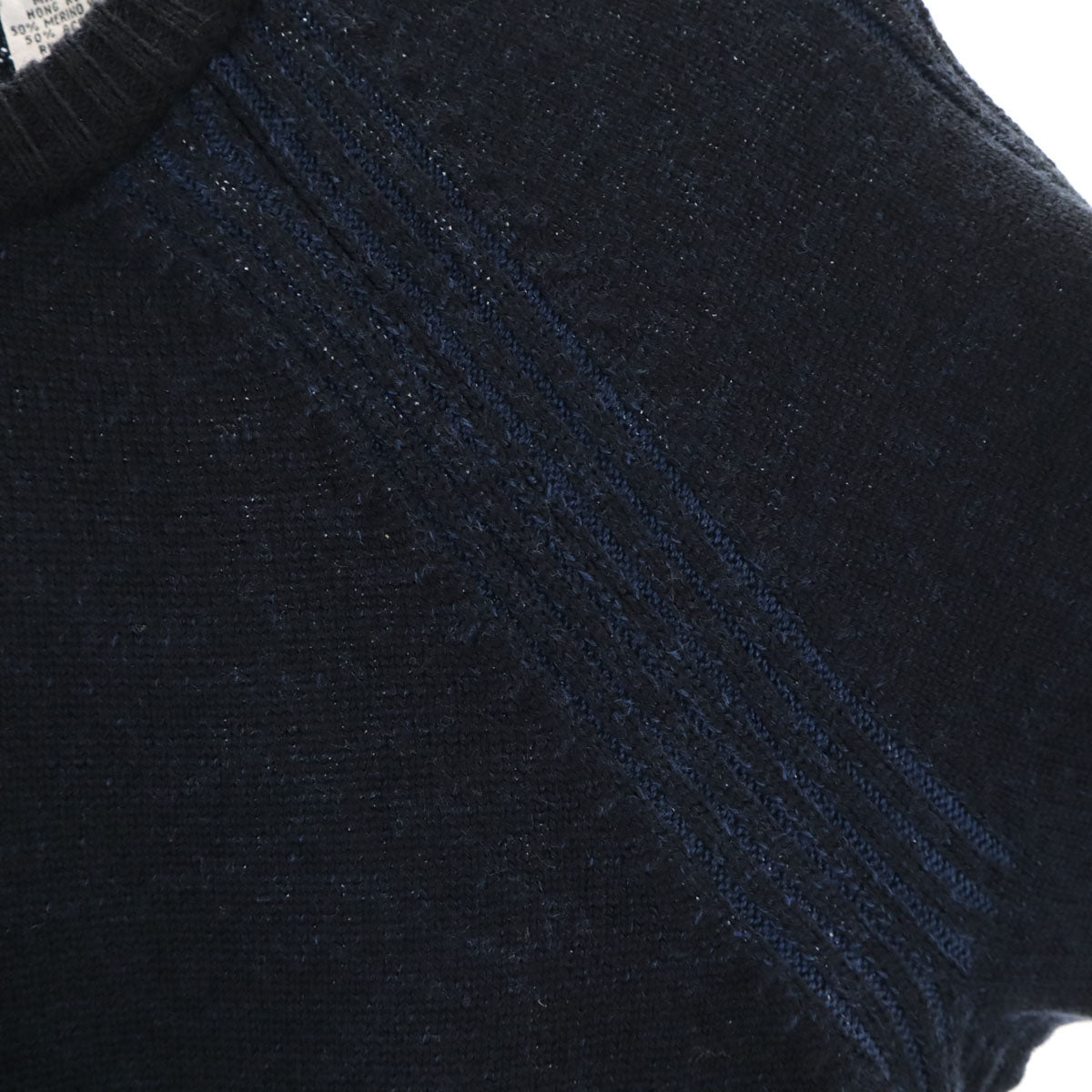 美品 ARMANI EXCHANGE アルマーニエクスチェンジ 90s オールド 長袖 セーター S ネイビー ニット メンズ