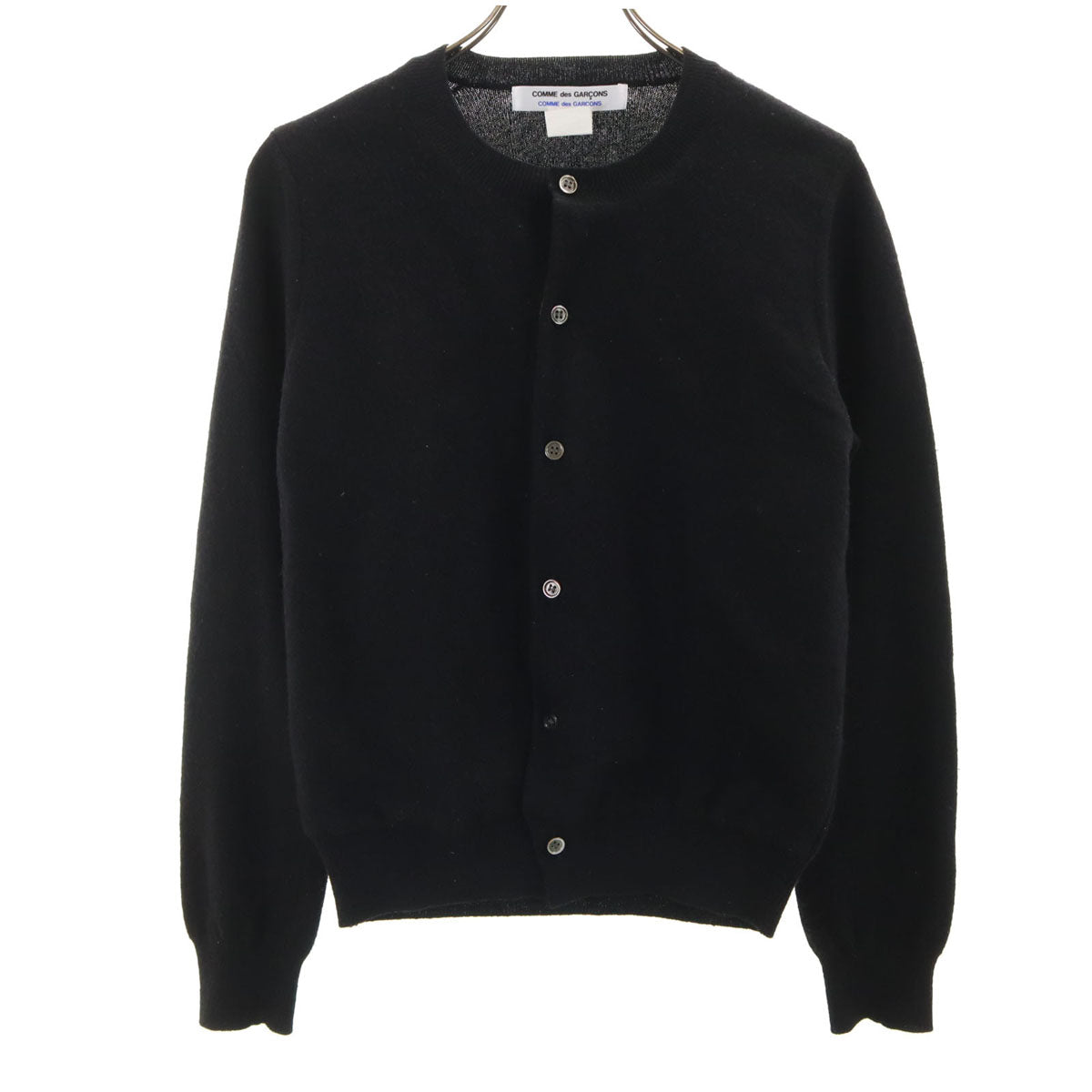 Comme des Garcons Comme des Garcons コムデギャルソンコムデギャルソン 日本製 長袖 ニットカーディガン M ブラック レディース