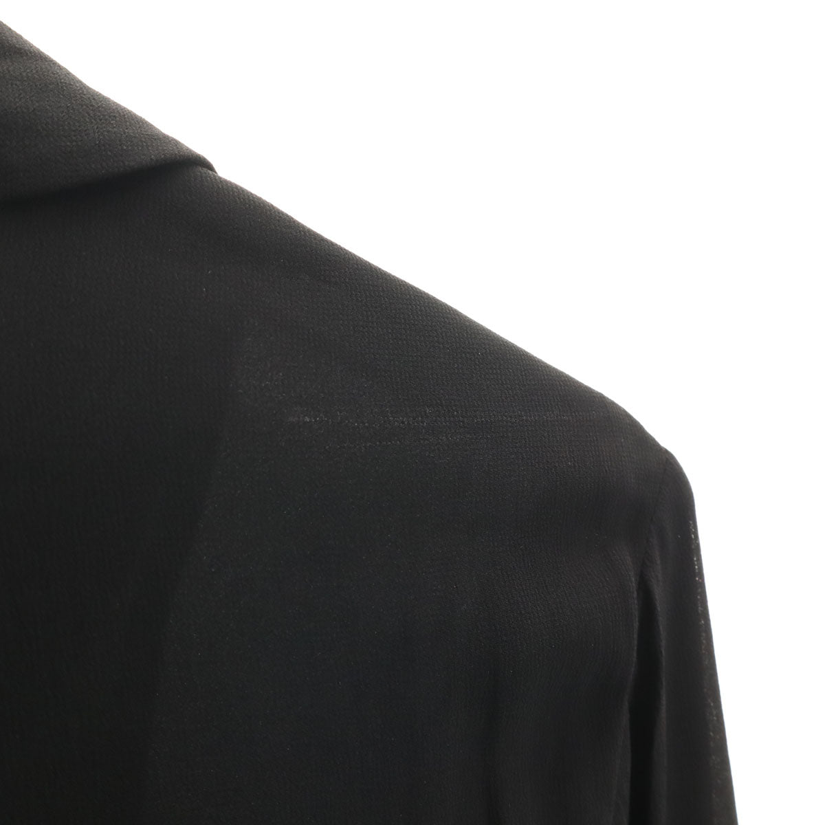 tricot COMME des GARCONS トリココムデギャルソン 2000年 00s 日本製 長袖 ツイード切替 ブラウス ブラック シャツ レディース