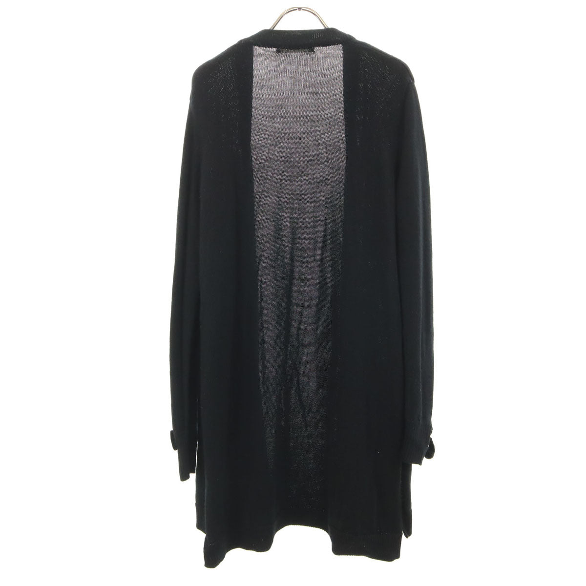 Rene ルネ 日本製 長袖 ロング ニットカーディガン 38 ブラック レディース