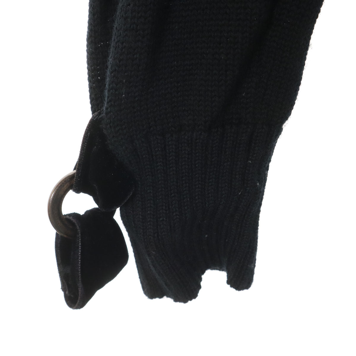 Rene ルネ 日本製 長袖 ロング ニットカーディガン 38 ブラック レディース