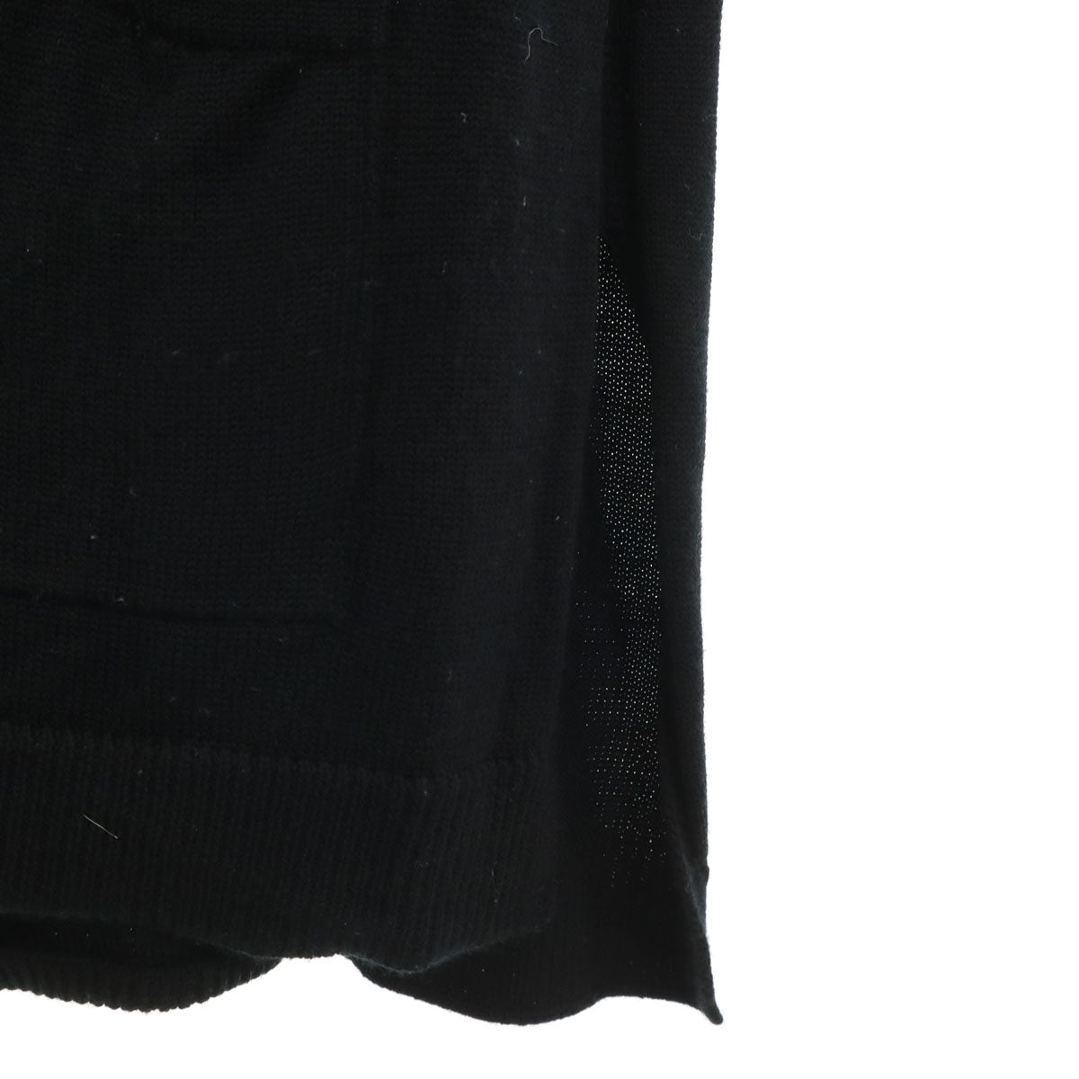 Rene ルネ 日本製 長袖 ロング ニットカーディガン 38 ブラック レディース