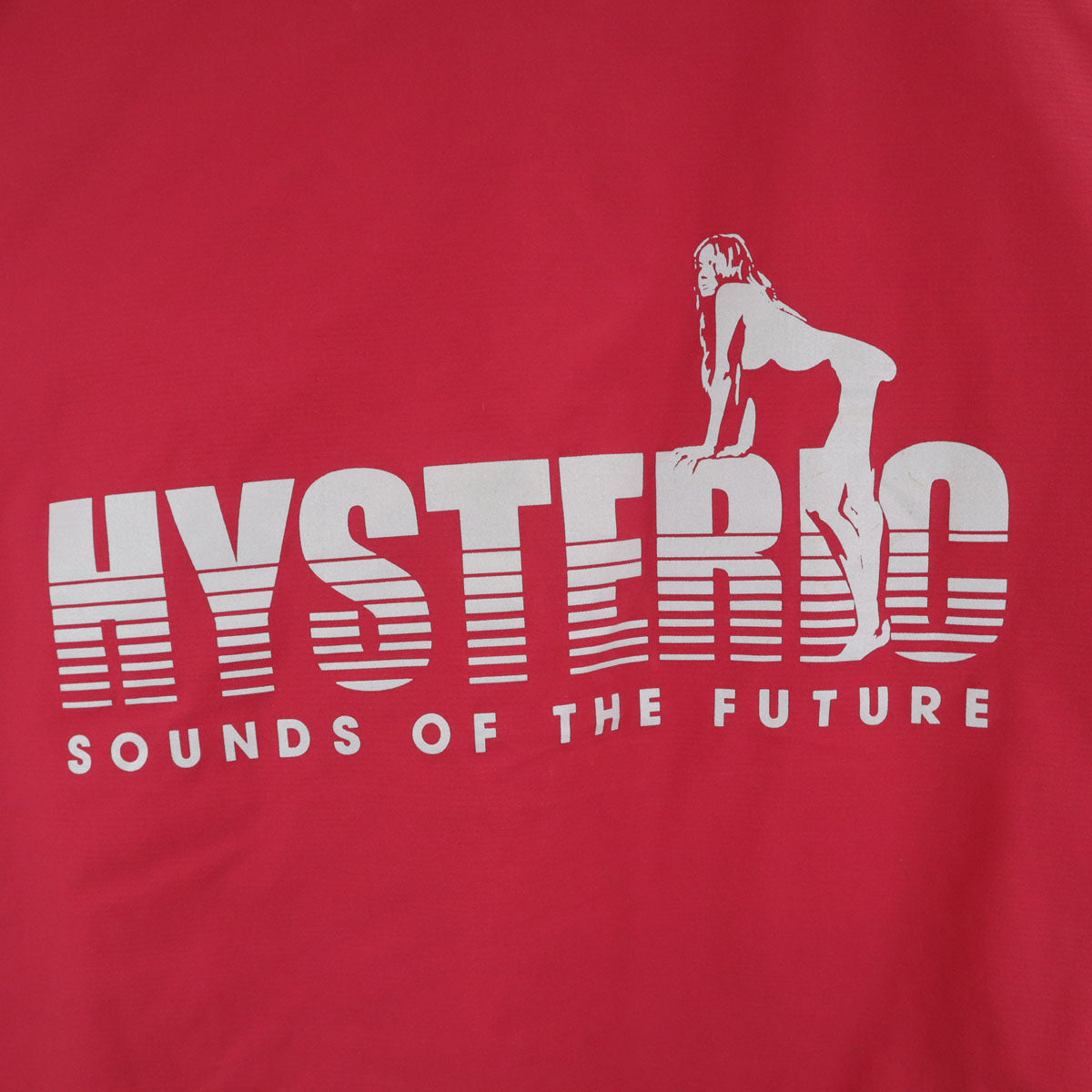 HYSTERIC GLAMOUR ヒステリックグラマー 日本製 プリマロフト バックロゴ アノラックパーカー L レッド系 中綿 レディース